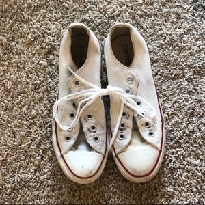 White Converse shoes